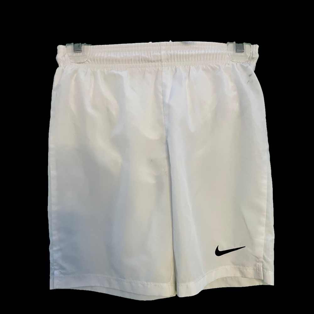 Nike White DRI-FIT Soccer Shorts (Medium)